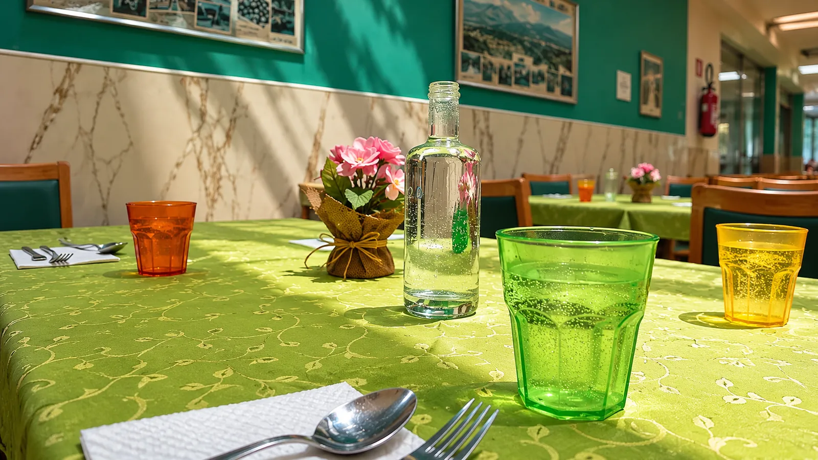 La sala mensa interna della Residenza L'Incontro